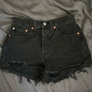 Black High Waisted Shorts Levi’s